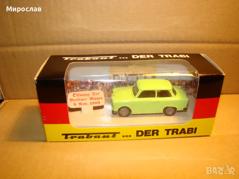 1:43 VITESSE TRABANT ТРАБАНТ КОЛИЧКА ИГРАЧКА МОДЕЛ, снимка 1