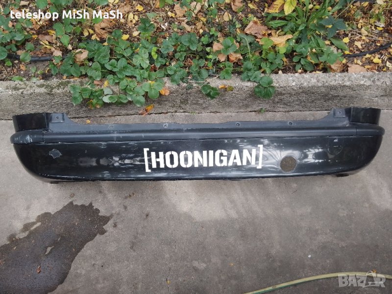 Задна броня от Опел Зафира А с отвор за газова уредба със стикер Honigan, снимка 1