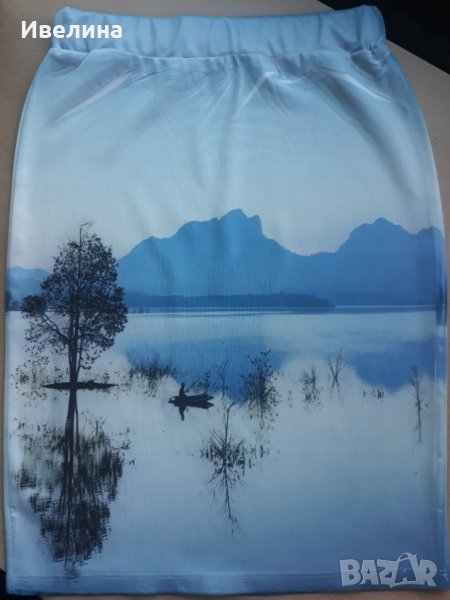 Пола с романтичен принт, снимка 1