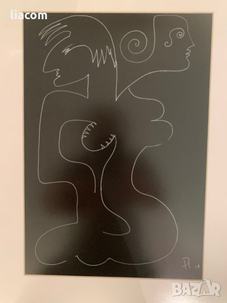 ДИЛЯНА ПЪРВАНОВА рисунка абстракт, снимка 1