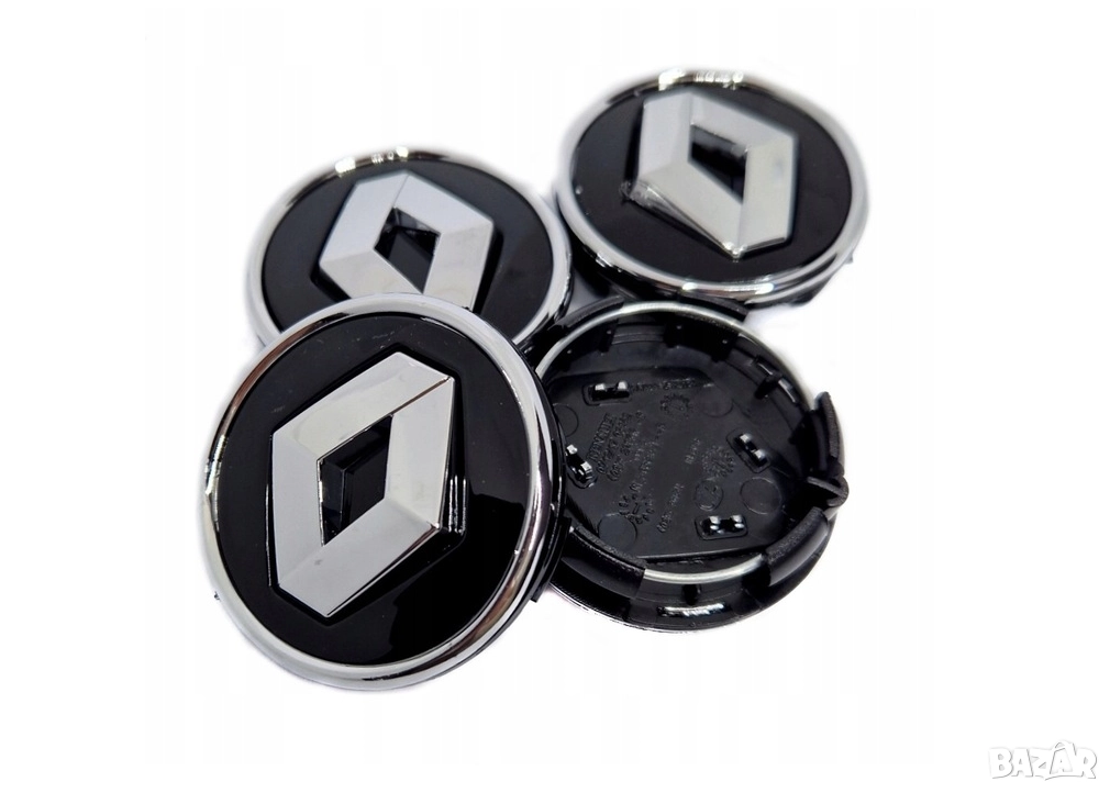 Комплект 4 броя капачки за джанти Renault 57мм – Clio 4 Megane Twingo Koleos, снимка 1