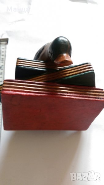 Дървена фигура на патица, снимка 1