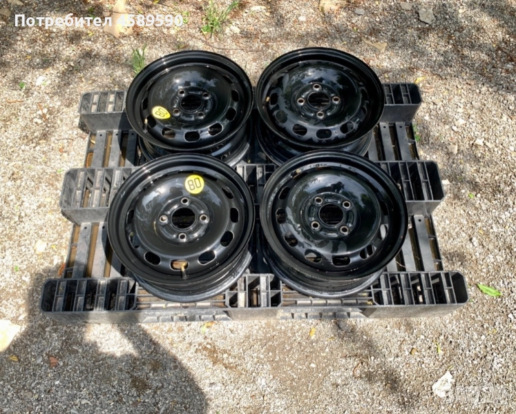 4бр.Оригинални железни джанти 14цола 4x108 за Ford Fiesta,Focus,Ka,Fusion, снимка 1