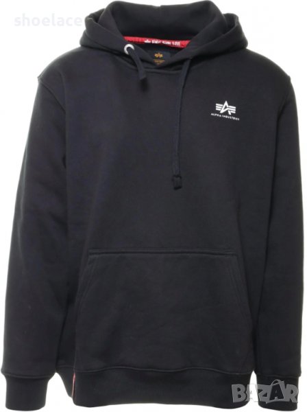 Alpha Industries Hoodie оригинален суичър черен, снимка 1