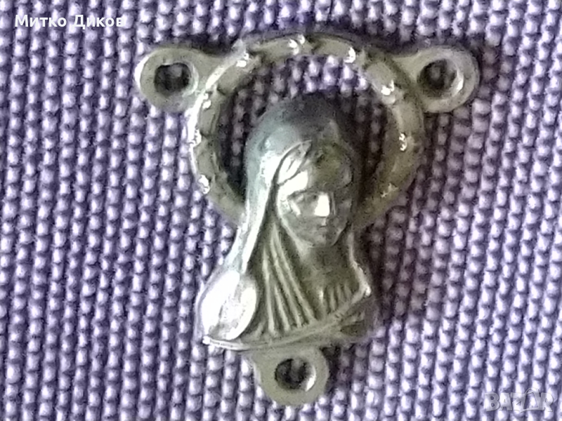 Мария Розари мадона и Йосиф бебетата на Исус брошка, снимка 1