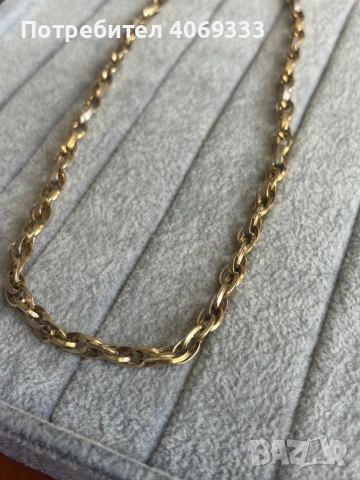 Златно колие 12.2 гр 14к 52см, снимка 9 - Колиета, медальони, синджири - 54172375