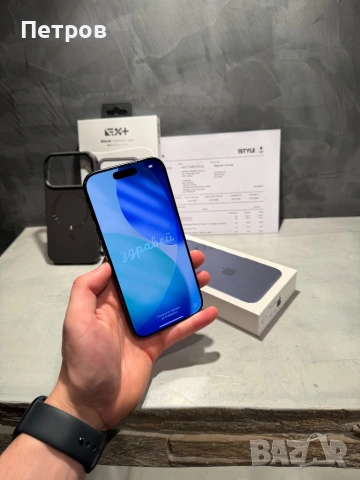 17 cycle! КАТО НОВ Iphone 17 Pro Blue + калъф, снимка 12 - Apple iPhone - 54141639