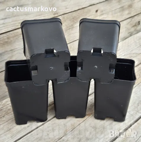 Комплект от 5 пластмасови саксии, снимка 3 - Стайни растения - 48195716