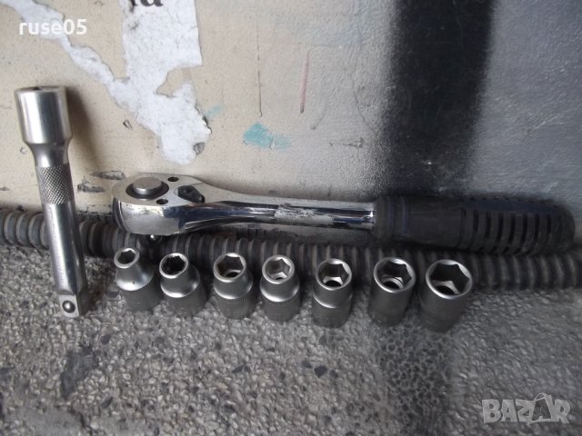 Тресчотка с 7 бр. накрайници и удължител комплект работещи, снимка 9 - Гедорета - 42499887