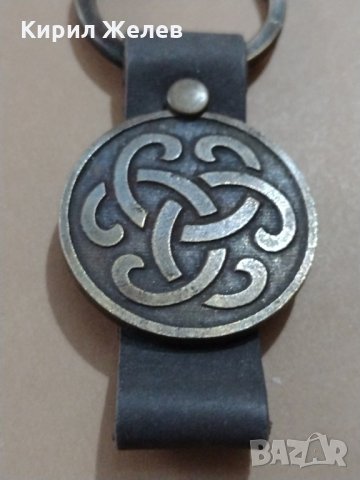 Много стилен АРТ КЛЮЧОДЪРЖАТЕЛ естествена кожа много красив перфектен - 9061, снимка 2 - Други - 31241394