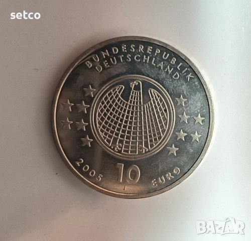 Германия 10 евро 2005 ,100 г. теорията на Айнщайн д138, снимка 2 - Нумизматика и бонистика - 42435669