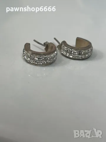Сребърни обеци 925, снимка 9 - Обеци - 50359414