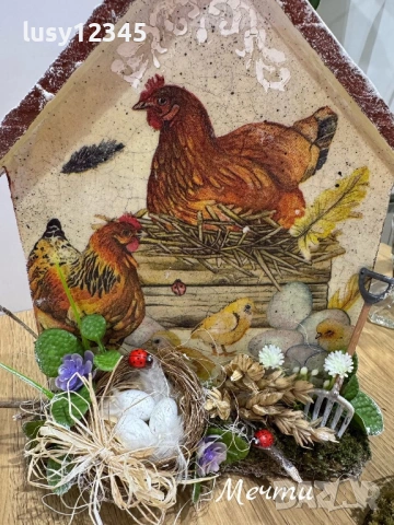 Великденска настолна къщичка!, снимка 2 - Декорация за дома - 53965646