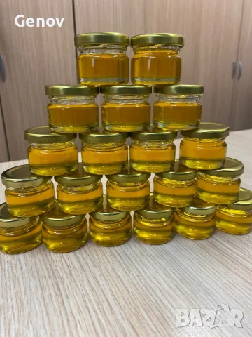 Бурканчета пълни с мед 25 мл. за подаръци, снимка 4 - Други - 50238123
