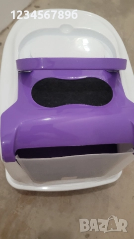 закрита котешка тоалетна с филтър, снимка 3 - За котки - 51793516