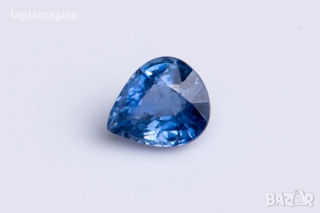 Син цейлонски сапфир 0.42ct само нагряван