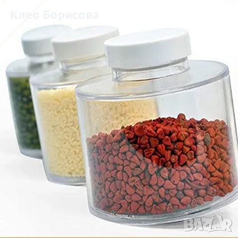 Стилен и практичен органайзер за подправки – Комплект от 12 бурканчета на въртяща се основа, снимка 5 - Аксесоари за кухня - 49135313