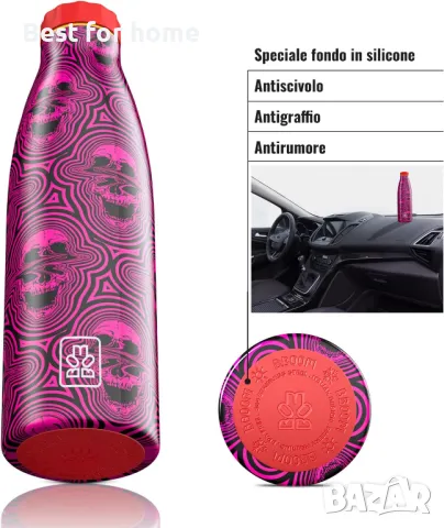  BBOOM Термо бутилка  с двойна стена, вакуумна изолация- 520 милилитра, снимка 3 - Други стоки за дома - 50232665