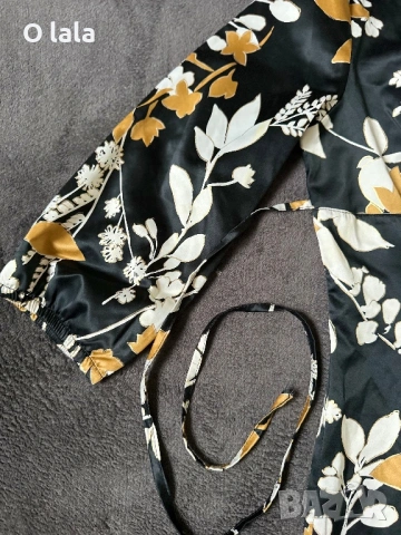 Елегантна сатенена рокля , снимка 3 - Рокли - 54192886