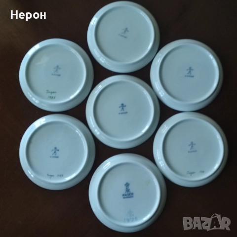 Порцеланови поставки за чаши, снимка 5 - Декорация за дома - 52499793