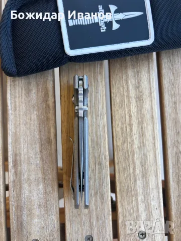 Продавам нож Les George VECP Button lock, снимка 4 - Ножове - 56337505