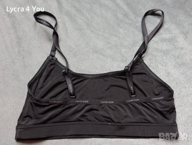 XS/S Calvin Klein дамски черен къс топ/бюстие, снимка 3 - Корсети, бюстиета, топове - 38821438