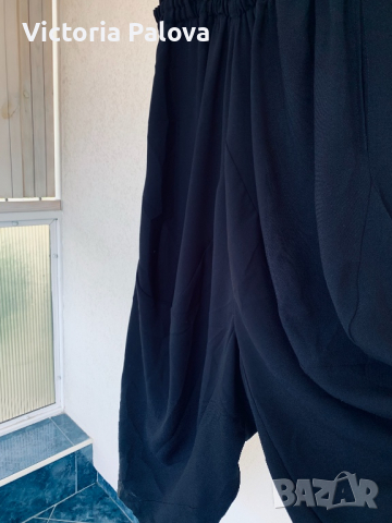 Модерен удобен черен гащеризон, снимка 5 - Гащеризони - 36549704