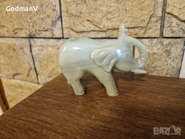🐘✨ Каменна статуетка „Слон“, снимка 3 - Статуетки - 52679842