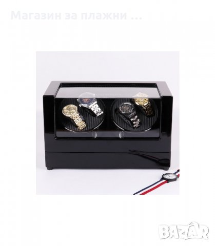 ЛУКСОЗНА КУТИЯ ЗА САМОНАВИВАЩИ ЧАСОВНИЦИ ЗА 4 БРОЯ - код 2176, снимка 5 - Други - 34206931