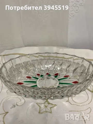 Кристална бонбониера, снимка 3 - Антикварни и старинни предмети - 47767315