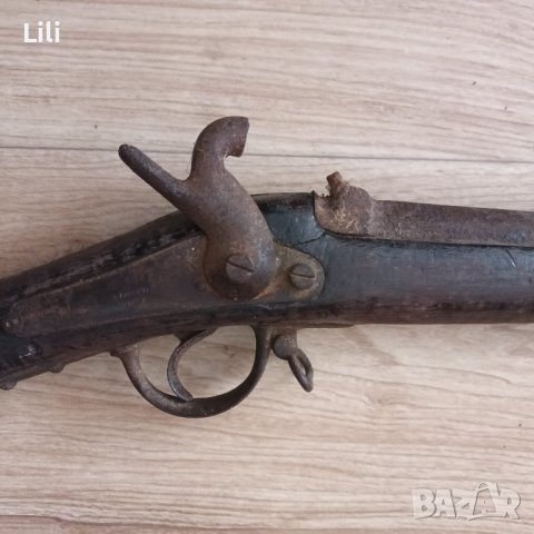 старинна балканска капсулна пушка от 19 век ..пищов пистолет револвер оръжие , снимка 4 - Антикварни и старинни предмети - 42748523
