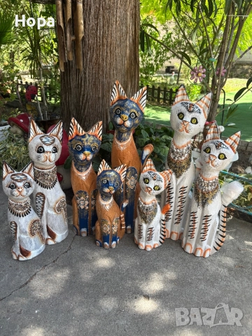 Котки от дърво , снимка 9 - Декорация за дома - 37017819