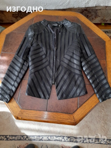 11€ МОДЕРНО КОЖЕНО ЯКЕ ЧЕРНО