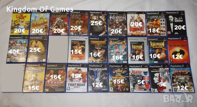 Игри за PS2 The Simpsons/Gladiator/Legion/Kessen/Catwoman/Marvel/The Godfather/Rayman 3/MikeTyson