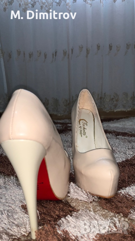 Розови обувки на ток-39номер, снимка 3 - Дамски обувки на ток - 44795235