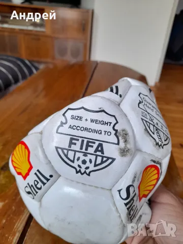 Стара футболна топка Shell, снимка 5 - Други ценни предмети - 50271519