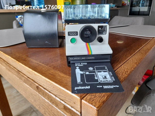 Тестван с филм Polaroid Land Camera 1000, снимка 2 - Фотоапарати - 53904338
