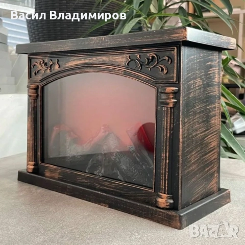 Декоративна LED камина настолна, снимка 7 - Декорация за дома - 52681074