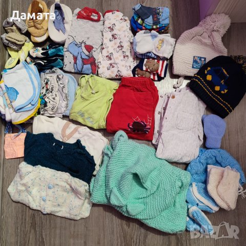 Лот -различни бебешки дрехи -комплекти,бодита, панталонки,ританки и др...