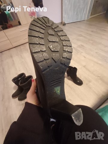 зимни ботушки с токчета 5 см..., снимка 6 - Дамски ботуши - 44371697