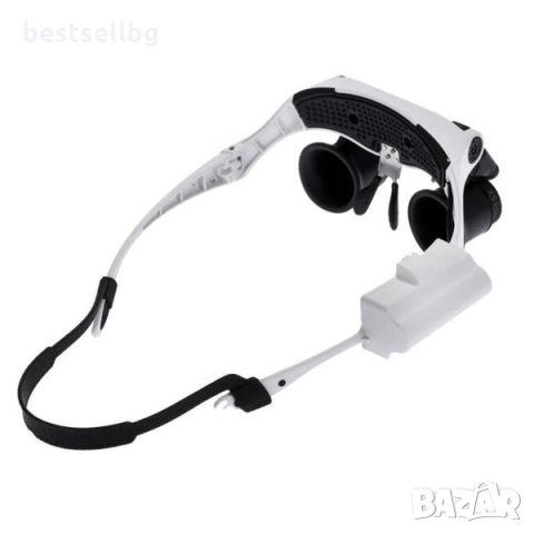 Златарска професионална увеличителна лупа очила лед осветление бижута, снимка 7 - Други инструменти - 29106251