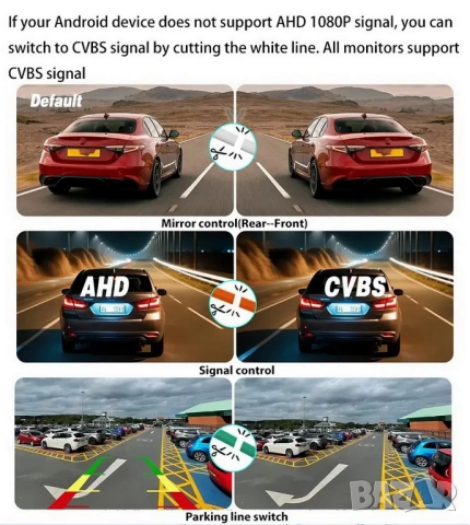 Авто мини камера за задно виждане–универсална., снимка 6 - Аксесоари и консумативи - 18115832