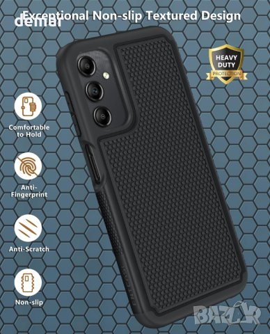 FNTCASE калъф за телефон Samsung A15: Двуслоен калъф за защита срещу удари - Galaxy A15 4G/5G/LTE, снимка 4 - Калъфи, кейсове - 44460330