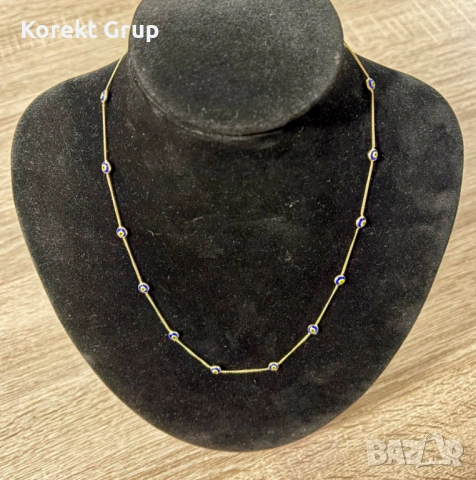 Златен синджир с маниста 3.85 грама 14 карата 585, снимка 2 - Колиета, медальони, синджири - 53037743