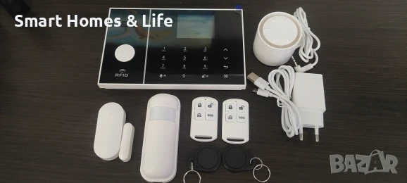 WiFi / GSM Смарт професионална Алармена система за дом, офис, цех, снимка 2 - Други - 43141836