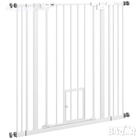 Врата за кучета PawHut, двойно заключваща се