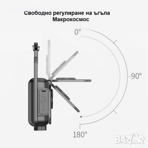 Мини LED фенер с вградена батерия, 800 lm, 500 mAh, IP44, 45 g, 6х4 см, снимка 4 - Друга електроника - 40174292
