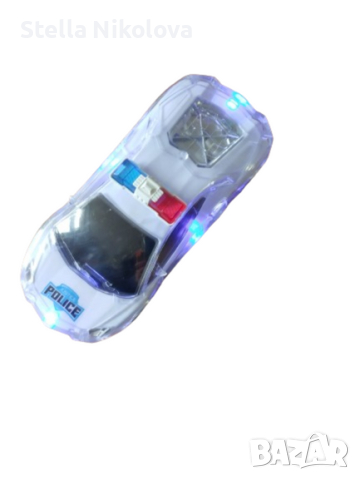 Играчка Полицейска кола със сирена и светлини,бяла