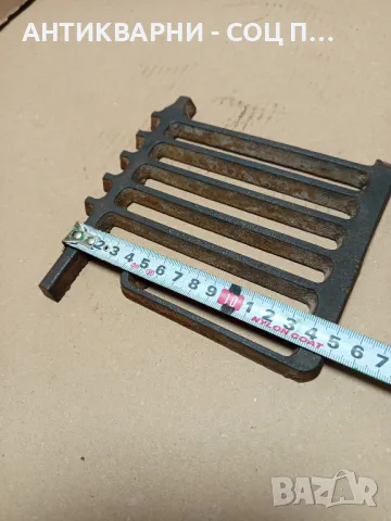 Соц Стара Чугунена Скара За Стара Печка., снимка 9 - Антикварни и старинни предмети - 49318394