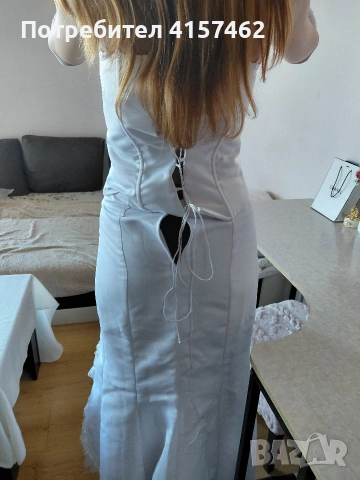 невероятна късметлийска сватбена рокля от 2части , снимка 5 - Рокли - 53131657